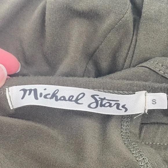 MICHAEL STARS Pantsuit Jumpsuit Small Olive Green - Picture 4 of 8